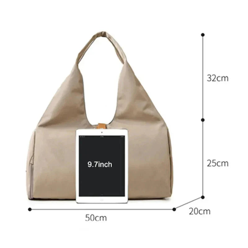 Gym Bag for Women - Waterproof with Shoe Pocket for Yoga, Gym, and Travel