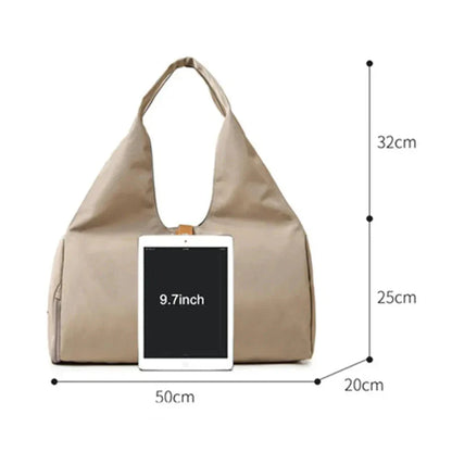Gym Bag for Women - Waterproof with Shoe Pocket for Yoga, Gym, and Travel