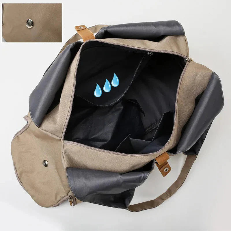Gym Bag for Women with waterproof feature and spacious interior, designed for active lifestyles and easy organization.
